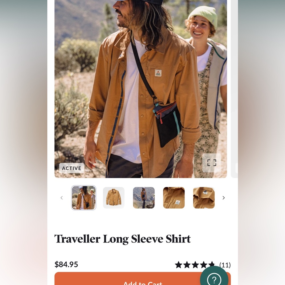 Blue Button-Up Shirt